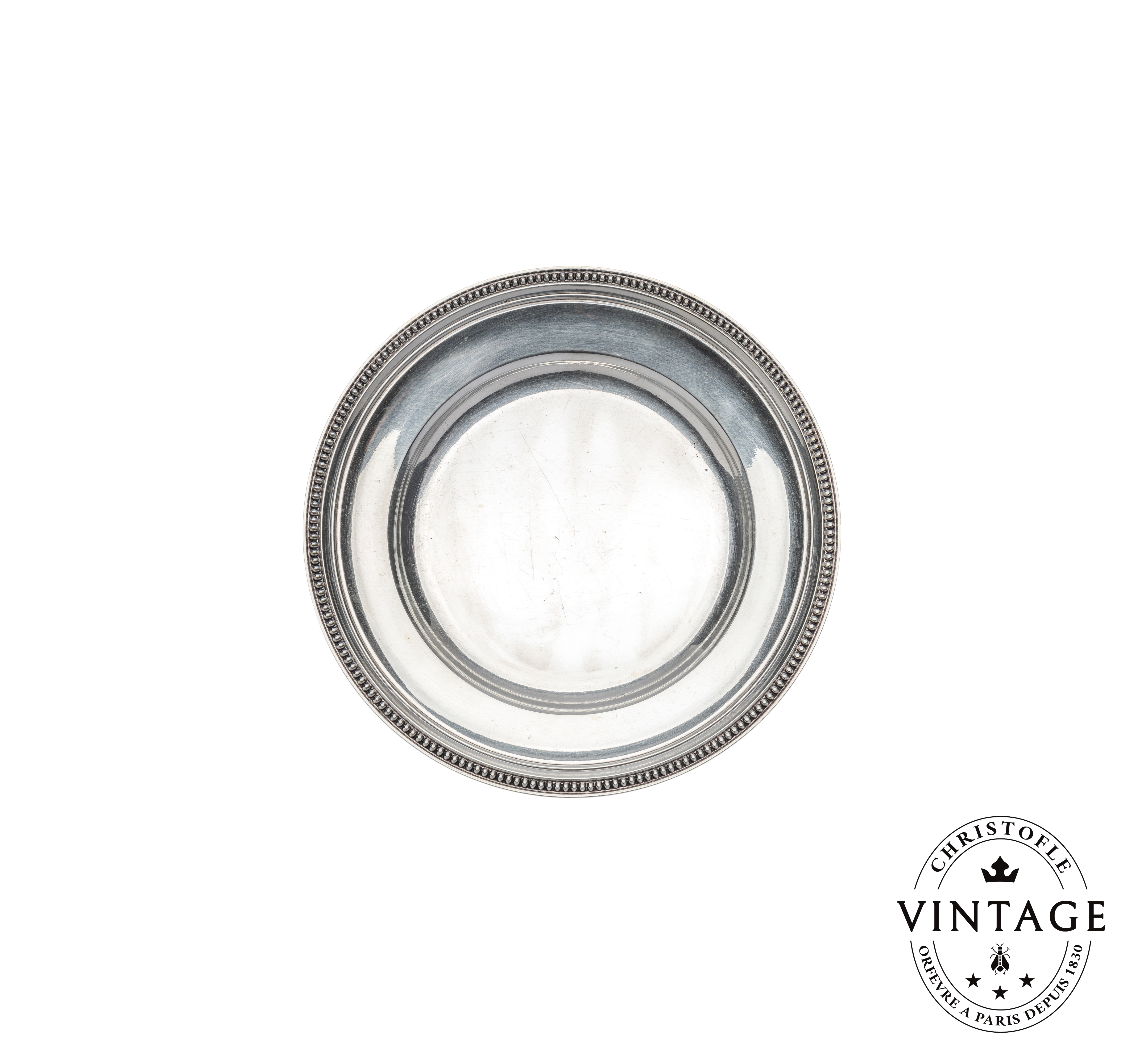 希少 クリストフル パール トレイ プレート 希少 クリストフル パール トレイ プレート Vintage Silvered Bread Plate